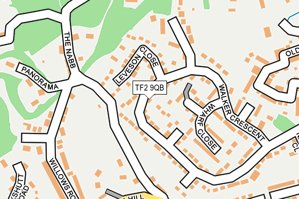 TF2 9QB map - OS OpenMap – Local (Ordnance Survey)