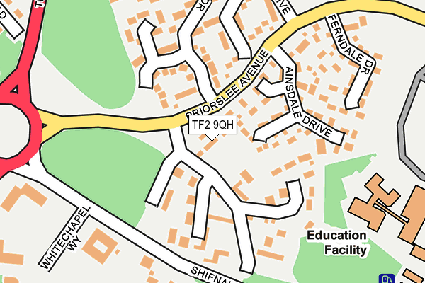 TF2 9QH map - OS OpenMap – Local (Ordnance Survey)