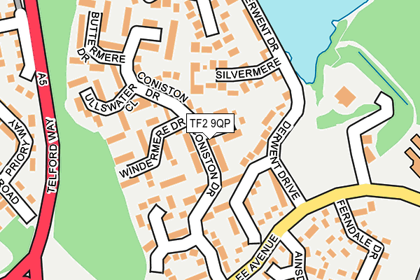 TF2 9QP map - OS OpenMap – Local (Ordnance Survey)