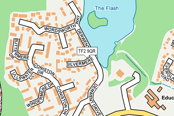 TF2 9QR map - OS OpenMap – Local (Ordnance Survey)