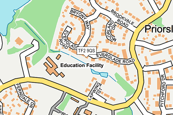 TF2 9QS map - OS OpenMap – Local (Ordnance Survey)