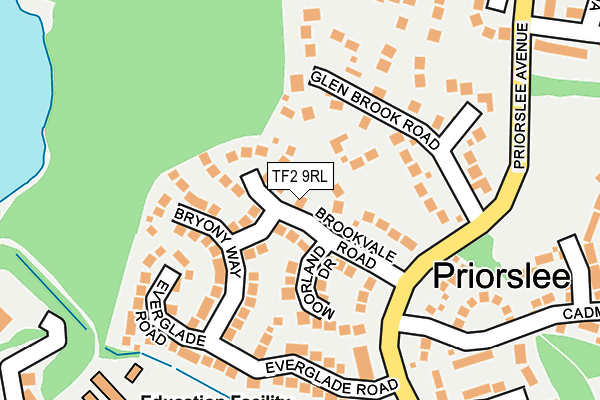TF2 9RL map - OS OpenMap – Local (Ordnance Survey)