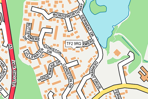 TF2 9RQ map - OS OpenMap – Local (Ordnance Survey)