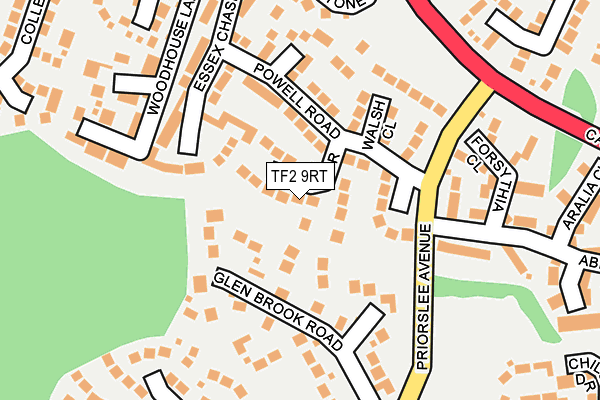 TF2 9RT map - OS OpenMap – Local (Ordnance Survey)