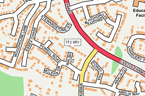 TF2 9RY map - OS OpenMap – Local (Ordnance Survey)