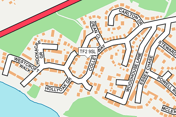 TF2 9SL map - OS OpenMap – Local (Ordnance Survey)