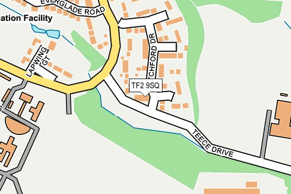 TF2 9SQ map - OS OpenMap – Local (Ordnance Survey)