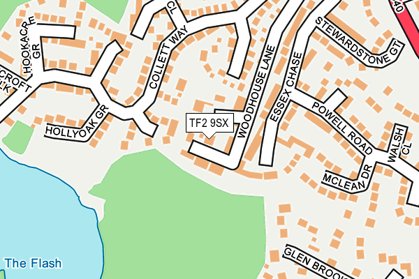 TF2 9SX map - OS OpenMap – Local (Ordnance Survey)