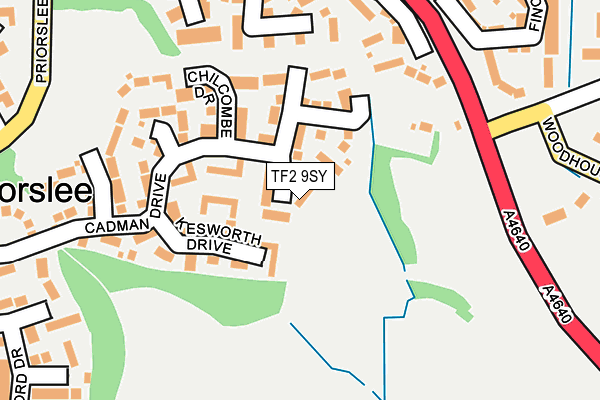 TF2 9SY map - OS OpenMap – Local (Ordnance Survey)