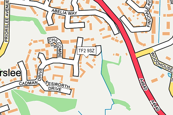 TF2 9SZ map - OS OpenMap – Local (Ordnance Survey)