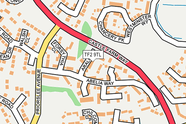 TF2 9TL map - OS OpenMap – Local (Ordnance Survey)