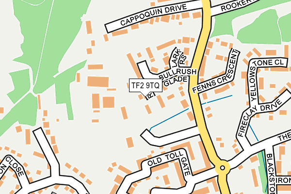TF2 9TQ map - OS OpenMap – Local (Ordnance Survey)