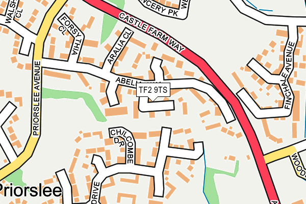 TF2 9TS map - OS OpenMap – Local (Ordnance Survey)