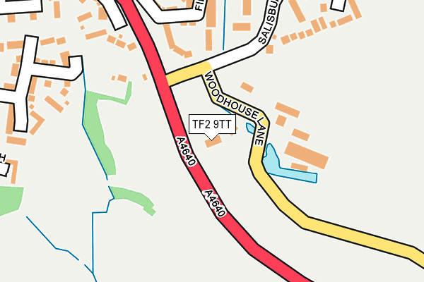 TF2 9TT map - OS OpenMap – Local (Ordnance Survey)