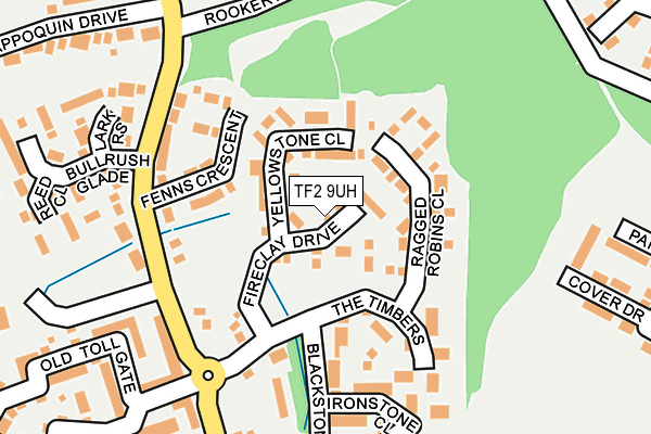 TF2 9UH map - OS OpenMap – Local (Ordnance Survey)
