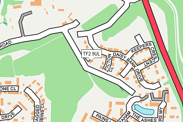TF2 9UL map - OS OpenMap – Local (Ordnance Survey)