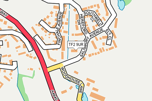 TF2 9UR map - OS OpenMap – Local (Ordnance Survey)