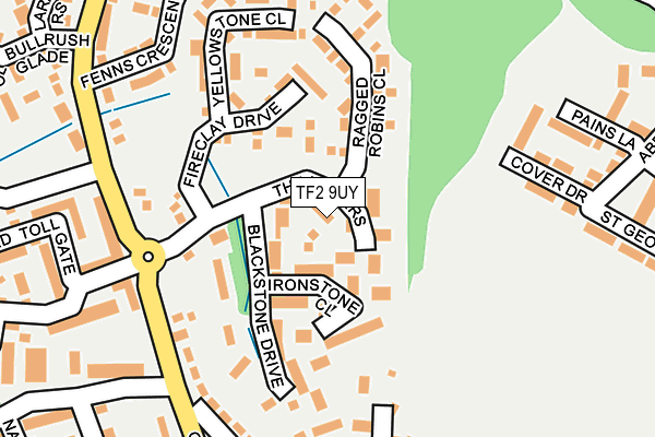 TF2 9UY map - OS OpenMap – Local (Ordnance Survey)