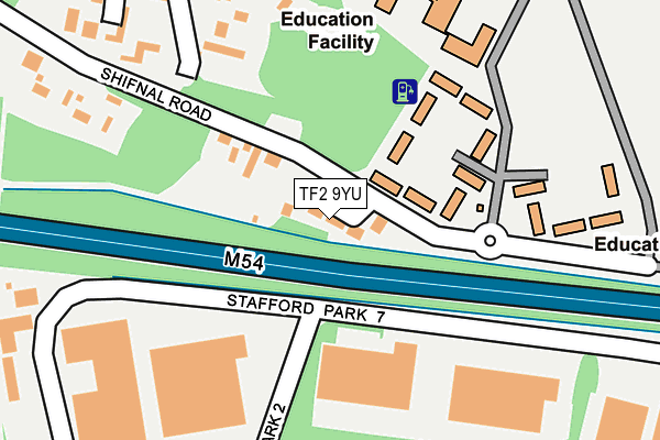 TF2 9YU map - OS OpenMap – Local (Ordnance Survey)