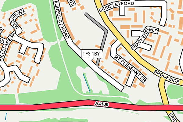 TF3 1BY map - OS OpenMap – Local (Ordnance Survey)