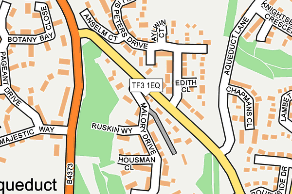 TF3 1EQ map - OS OpenMap – Local (Ordnance Survey)