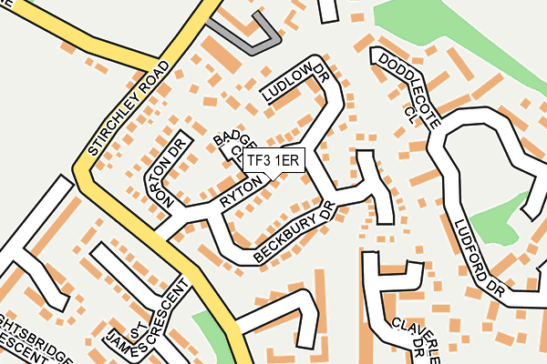 TF3 1ER map - OS OpenMap – Local (Ordnance Survey)