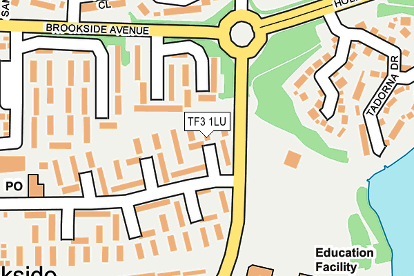 TF3 1LU map - OS OpenMap – Local (Ordnance Survey)