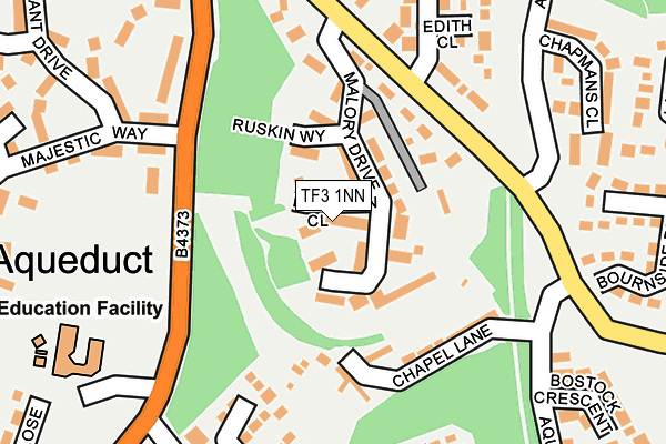 TF3 1NN map - OS OpenMap – Local (Ordnance Survey)