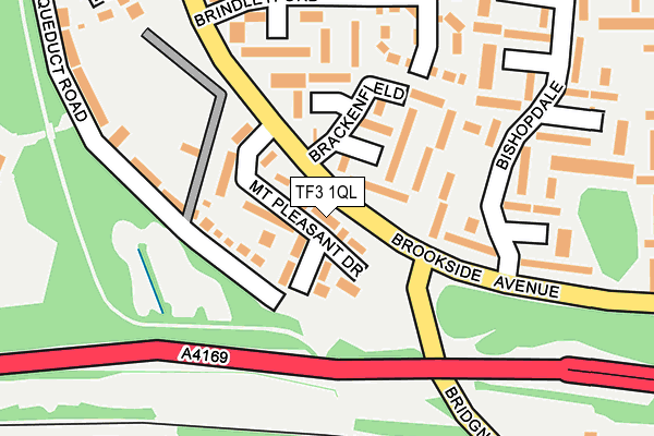 TF3 1QL map - OS OpenMap – Local (Ordnance Survey)