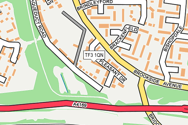 TF3 1QN map - OS OpenMap – Local (Ordnance Survey)