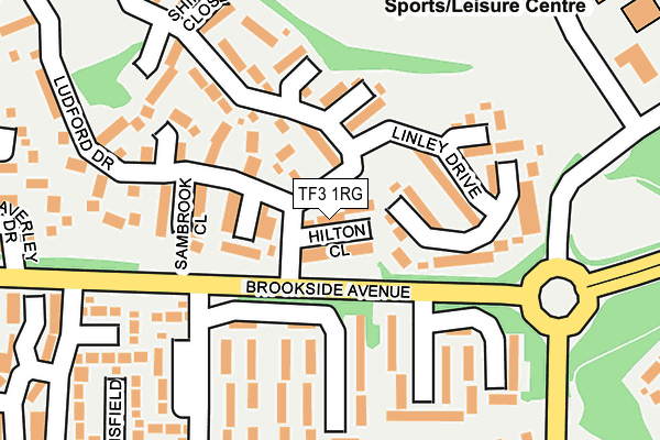 TF3 1RG map - OS OpenMap – Local (Ordnance Survey)