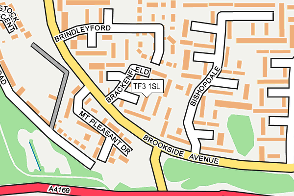 TF3 1SL map - OS OpenMap – Local (Ordnance Survey)