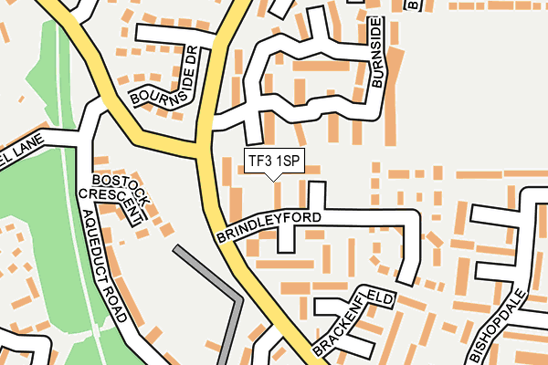 TF3 1SP map - OS OpenMap – Local (Ordnance Survey)