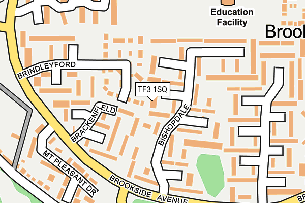 TF3 1SQ map - OS OpenMap – Local (Ordnance Survey)