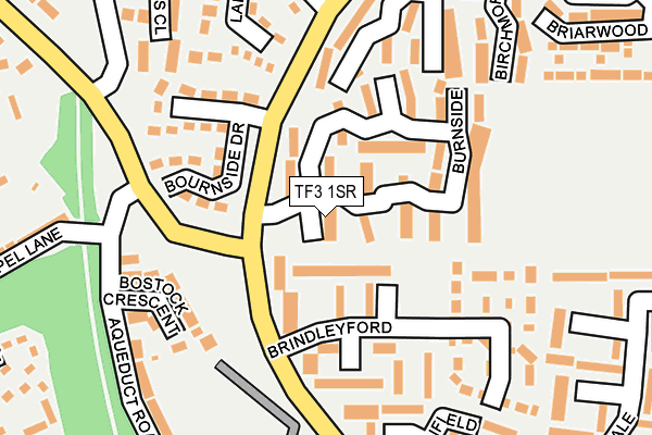 TF3 1SR map - OS OpenMap – Local (Ordnance Survey)