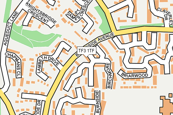 TF3 1TF map - OS OpenMap – Local (Ordnance Survey)