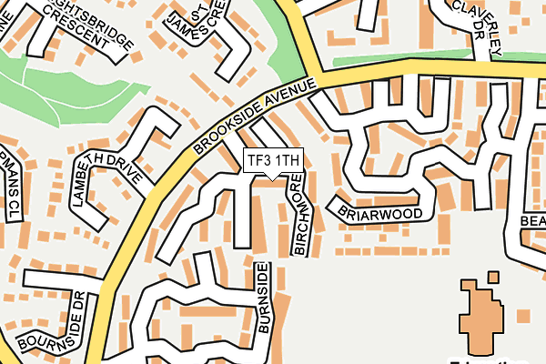 TF3 1TH map - OS OpenMap – Local (Ordnance Survey)