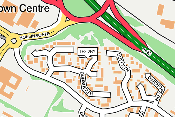 TF3 2BY map - OS OpenMap – Local (Ordnance Survey)