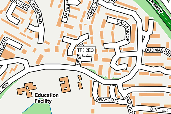 TF3 2EQ map - OS OpenMap – Local (Ordnance Survey)