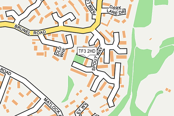 TF3 2HD map - OS OpenMap – Local (Ordnance Survey)