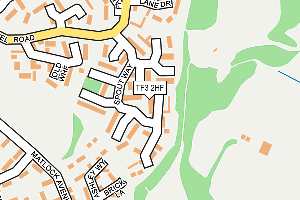 TF3 2HF map - OS OpenMap – Local (Ordnance Survey)
