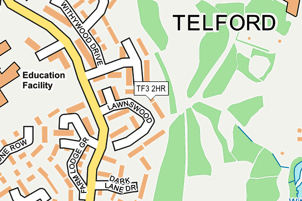 TF3 2HR map - OS OpenMap – Local (Ordnance Survey)