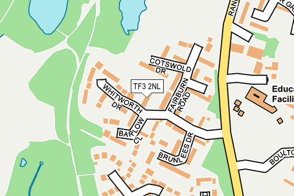 TF3 2NL map - OS OpenMap – Local (Ordnance Survey)
