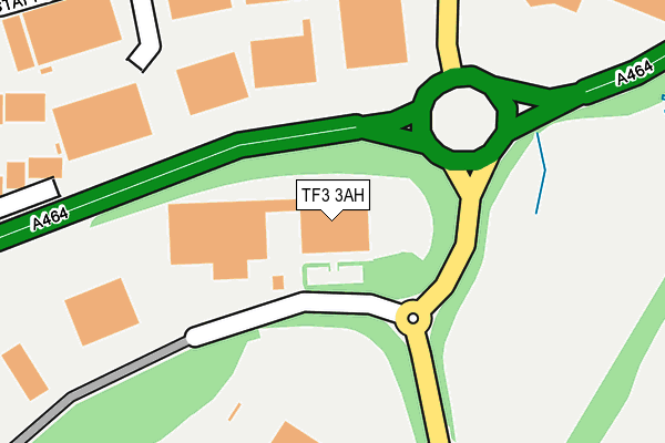 TF3 3AH map - OS OpenMap – Local (Ordnance Survey)