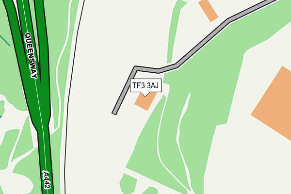 TF3 3AJ map - OS OpenMap – Local (Ordnance Survey)