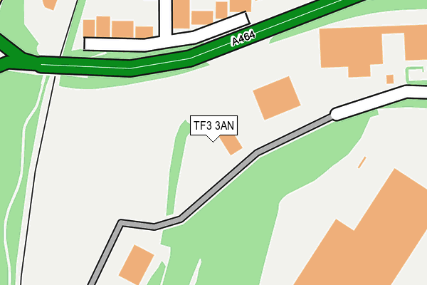TF3 3AN map - OS OpenMap – Local (Ordnance Survey)