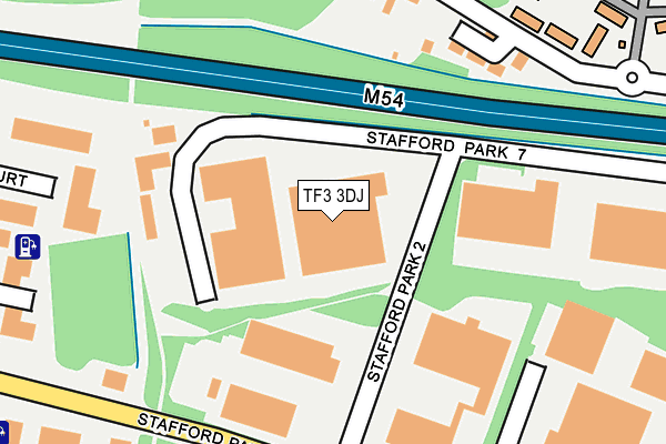TF3 3DJ map - OS OpenMap – Local (Ordnance Survey)