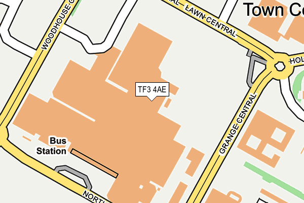 TF3 4AE map - OS OpenMap – Local (Ordnance Survey)