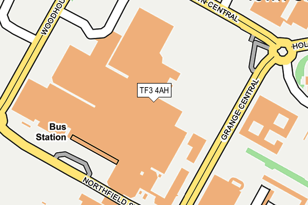 TF3 4AH map - OS OpenMap – Local (Ordnance Survey)
