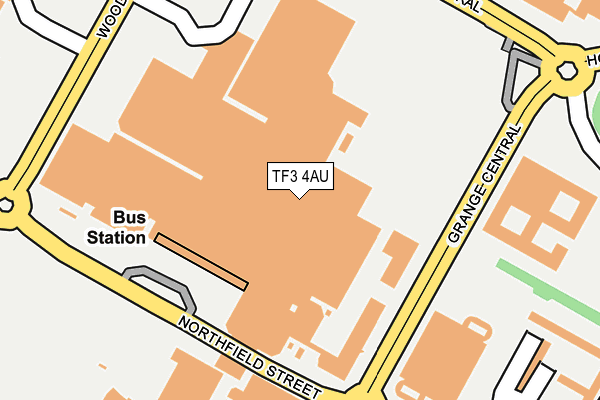 TF3 4AU map - OS OpenMap – Local (Ordnance Survey)